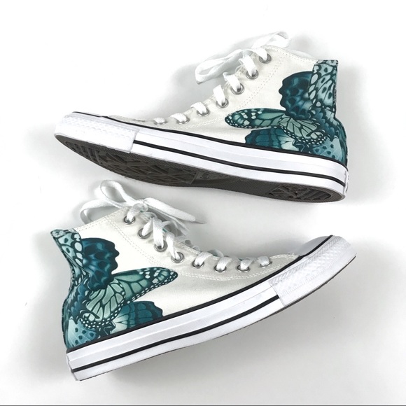 butterfly converse high tops